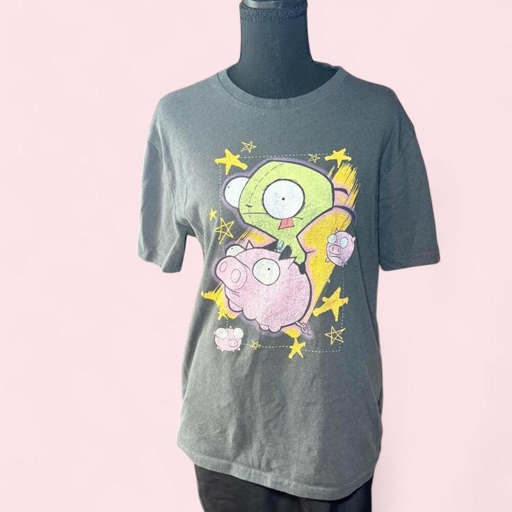 Nickelodeon Unisex Size M Invader Zim graphic tee featuring gir scene emo 2010s